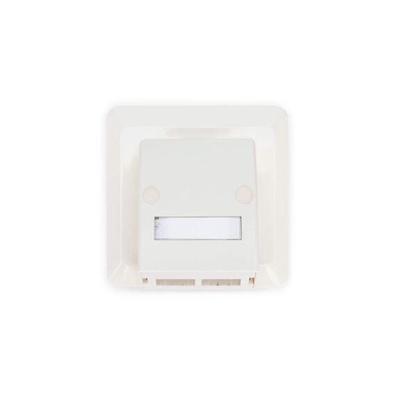 DIGITUS DN-93201 FTTH Flush Fibre Wall Outlet for SC LC Adapters, White