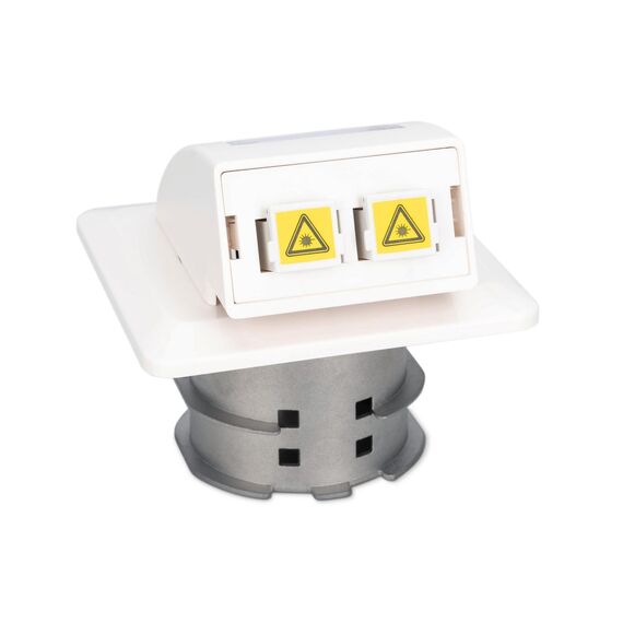 DIGITUS DN-93201 FTTH Flush Fibre Wall Outlet for SC LC Adapters, White