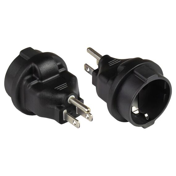 Good Connections PA-4502S Black Type B NEMA 5 15P to Type F Power Adapter