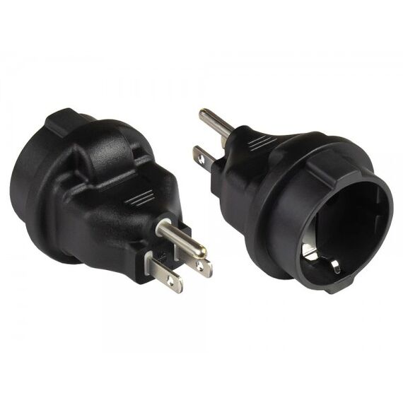 Good Connections PA-4502S Black Type B NEMA 5 15P to Type F Power Adapter