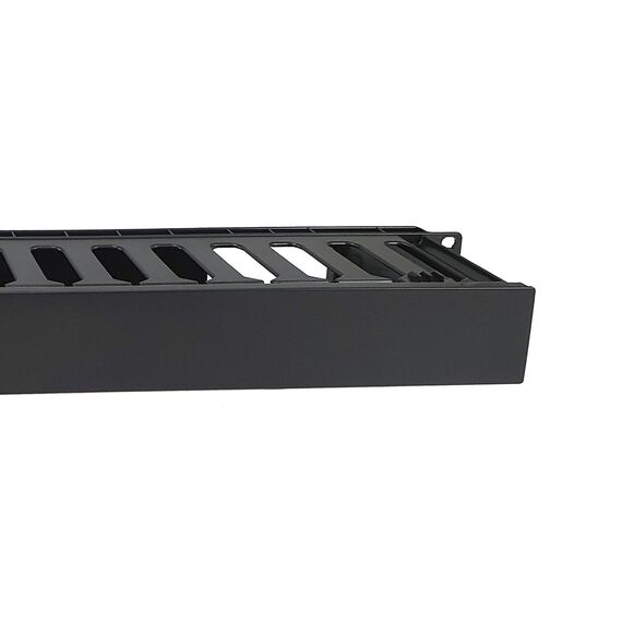 Equip 327318 19-inch 1U Cable Management Panel, Black