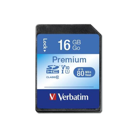 Verbatim Premium U1 SDHC 16GB Class 10 UHS-I U1