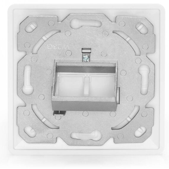 Digitus Keystone Face Plate, 1/2-Port, 80x80 mm, White