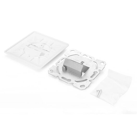 Digitus Keystone Face Plate, 1/2-Port, 80x80 mm, White