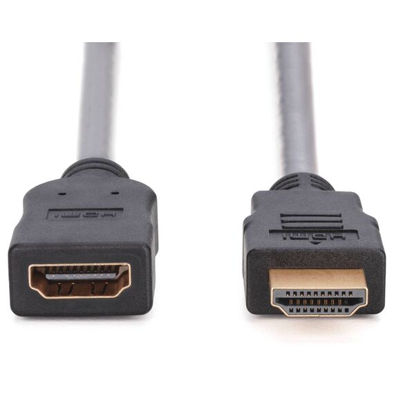 DIGITUS AK-330201-030-S Black HDMI Male Female Extension Cable 3m