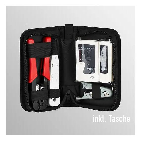 EFB-Elektronik EC020700001 Four-Piece Network Tool Set with Bag