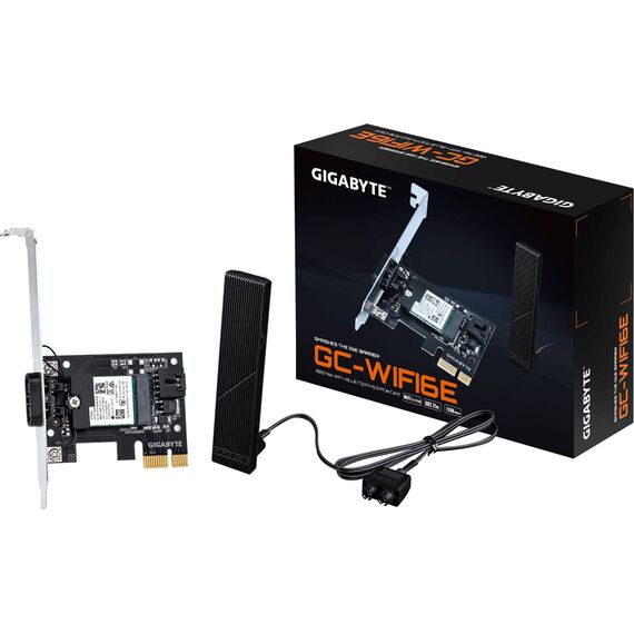 GIGABYTE GC-WIFI6E PCIe Wi-Fi 6E and Bluetooth 5.2 adapter