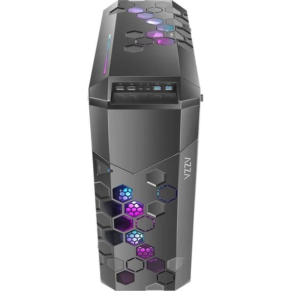 AZZA Storm 6000 ARGB CSAZ-6000ARGB/B Black Full Tower PC Case with Tempered Glass and RGB Fans