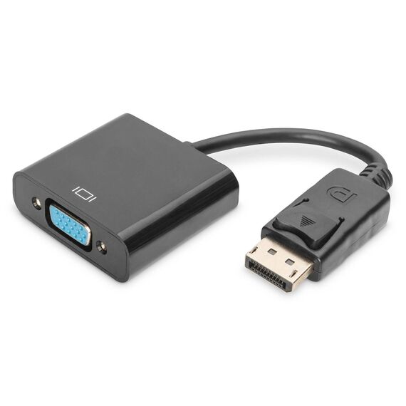DIGITUS AK-340410-001-S Black DisplayPort to VGA Adapter 15cm