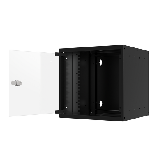 EFB-Elektronik WGB-1006TS.30 black 10-inch 6U wall cabinet