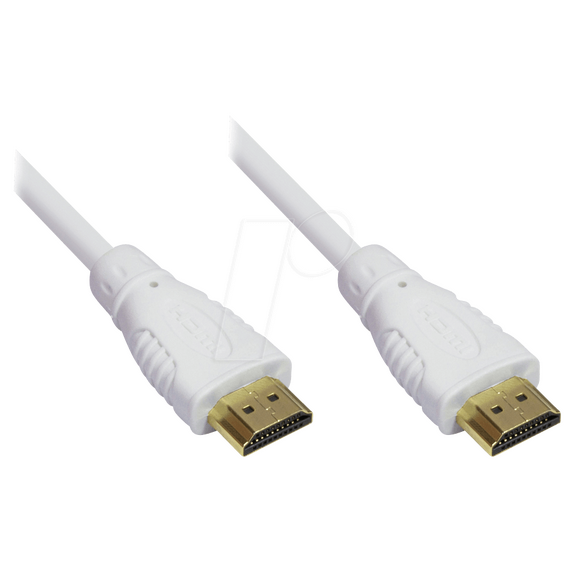 Good Connections 4514-010W White High Speed HDMI Cable 1m