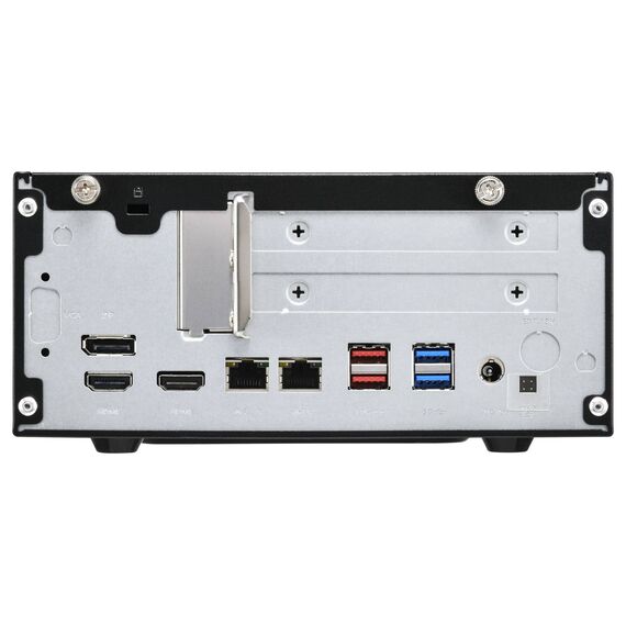 Shuttle XPC slim XB860G2 barebone mini PC, rear view
