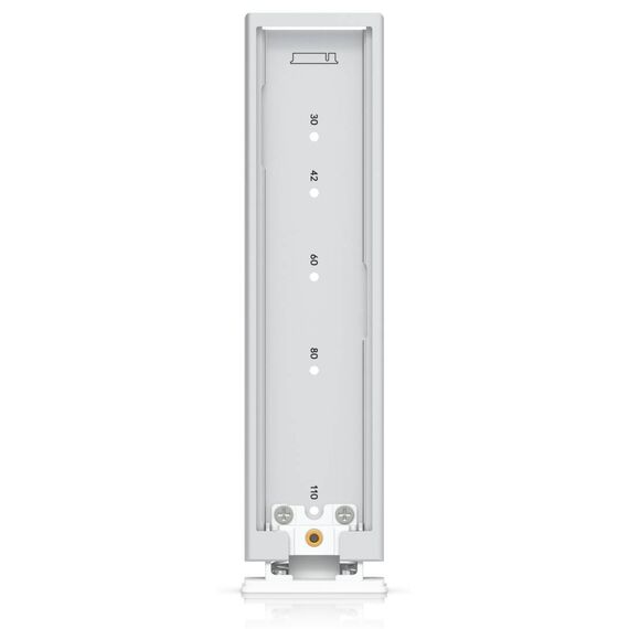 Ubiquiti UACC-SSD-Tray white tray interior with mounting positions for 30, 42, 60, 80 and 110 mm SSD lengths; no SSD shown