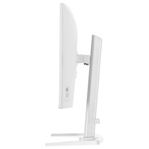 White iiyama G-Master GB2771QSU-W1 Red Eagle 27 inch Fast IPS QHD gaming monitor — side view