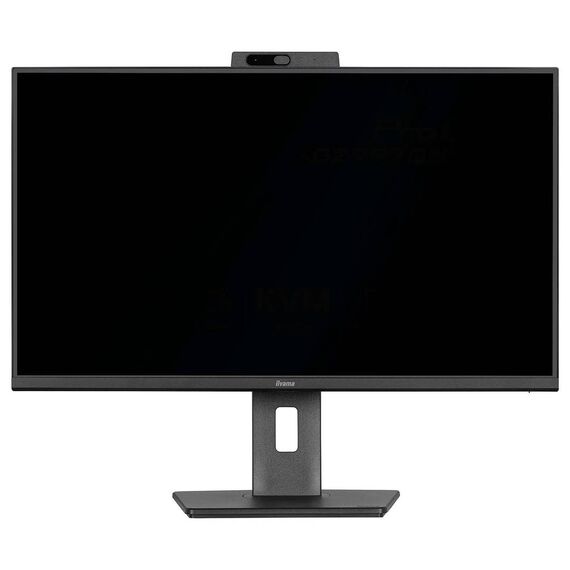 Black iiyama ProLite XB2797QSNPH-B1 27 inch QHD monitor with Windows Hello webcam and adjustable stand