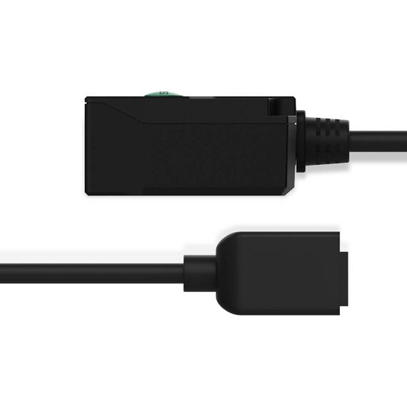 Newland FM431 Barracuda Pro side views with attached scanner lead