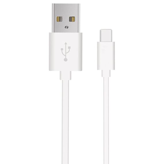 2GO 795925 white USB-A to USB-C cable, connector detail