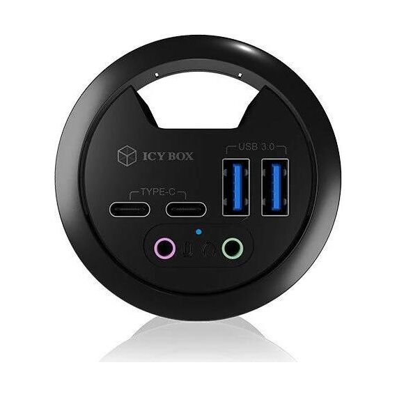 Hub 4-Port IcyBox USB 3.0 IB-HUB1403B Desk installation