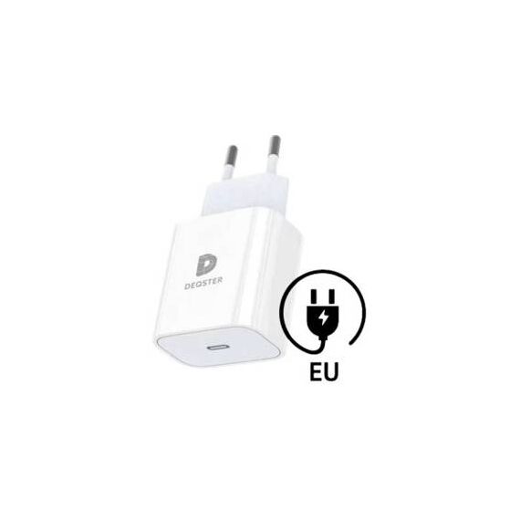 DEQSTER 20W USB-C Wall Charger EU Plug White