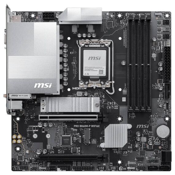 MSI PRO B860M-P WIFI6E LGA1851 mATX DDR5 Motherboard