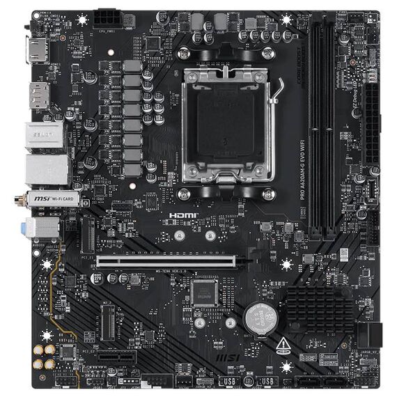 MSI PRO A620AM-G EVO WIFI AM5 mATX DDR5 Motherboard
