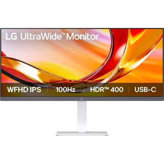 LG UltraWide 34BF550B-W 34-Inch White IPS Monitor with Adjustable Stand