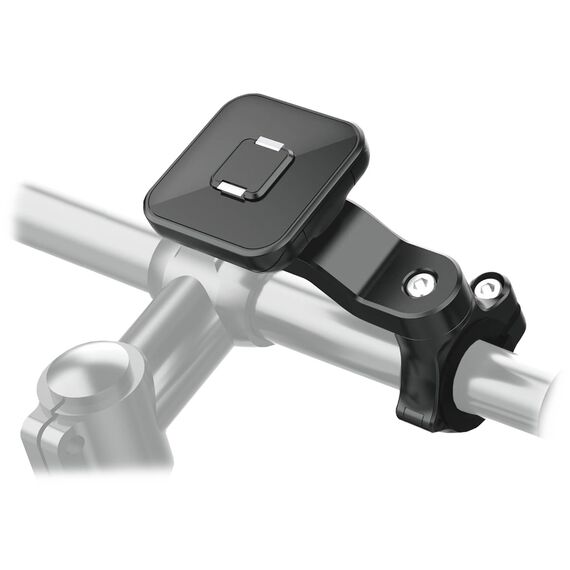 2GO 797394 Ultra BikeLock mount clamped to an example bicycle handlebar; handlebar and bicycle not included