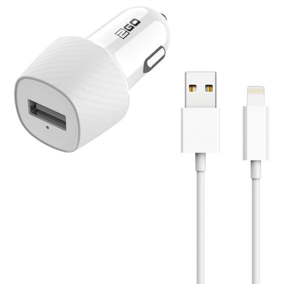 2GO 797252 car charger and included Lightning cable