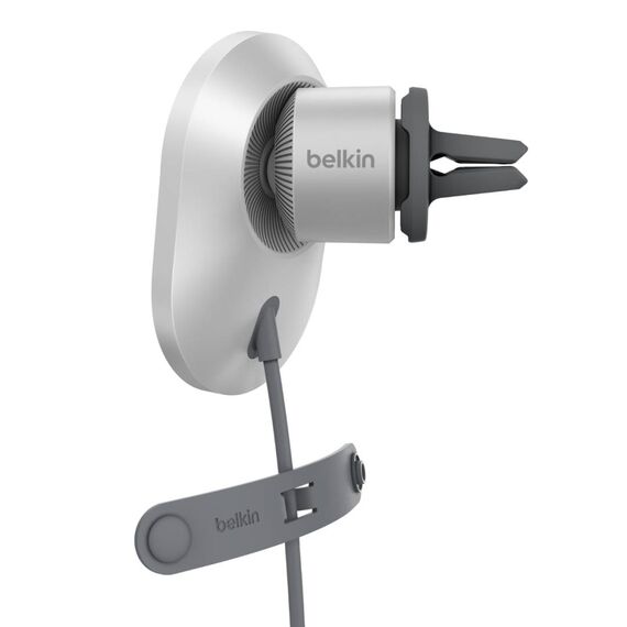 Belkin BoostCharge Pro WIC008BTGR-NCV2 Grey Qi2 Magnetic Wireless Car Vent Charger