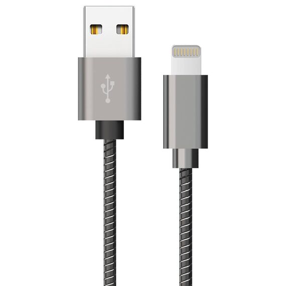2GO 795810 Luxury USB-A to Lightning cable with metal sleeve