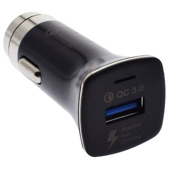 2GO 795955 car charger with one blue USB-A port and QC3.0 marking; distributor image