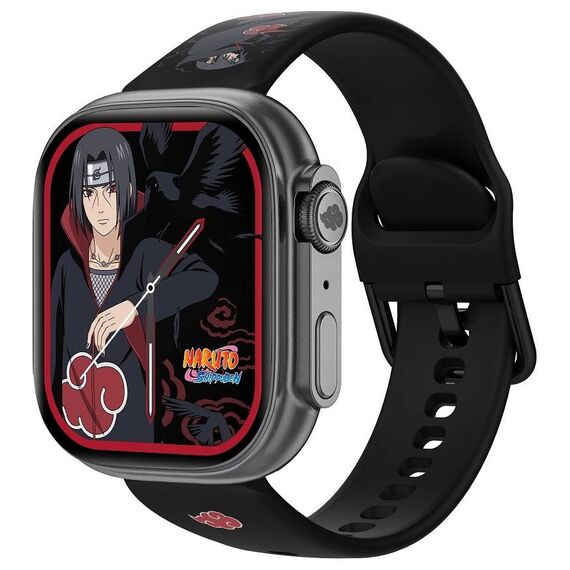 Abyx Fit Touch 5 Itachi Uchiwa Smartwatch Space Grey Black Strap