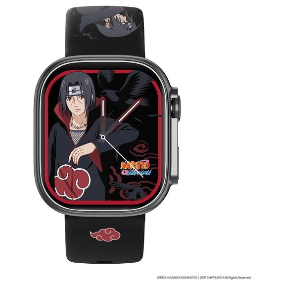 Abyx Fit Touch 5 Itachi Uchiwa Smartwatch Space Grey Black Strap