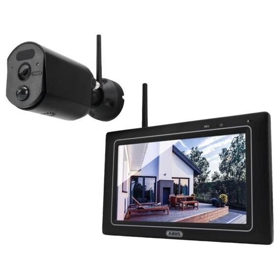 ABUS PPDF17000 EasyLook Fixed View Camera and 7-inch Monitor Kit Black