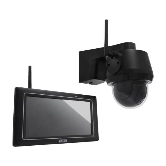 ABUS PPDF17100 EasyLook Pan/Tilt Camera and 7-inch Monitor Kit Black