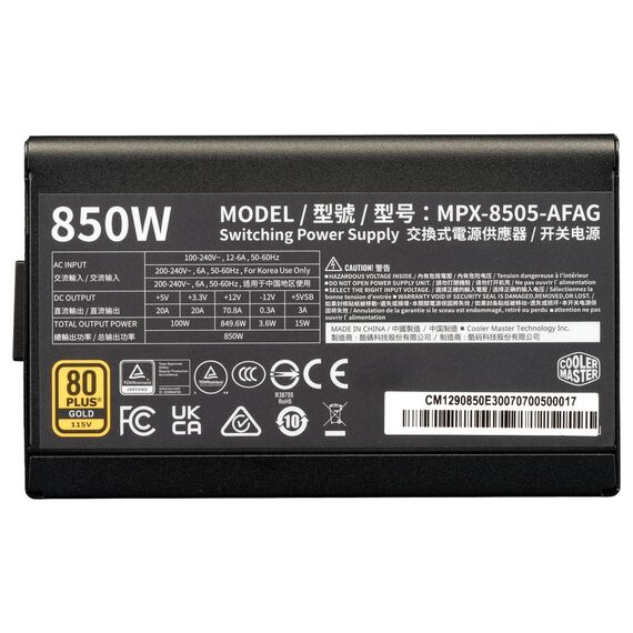 Cooler Master Elite Gold 850W Fully Modular PSU