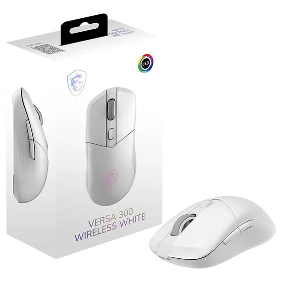 MSI VERSA 300 Wireless Gaming Mouse, White