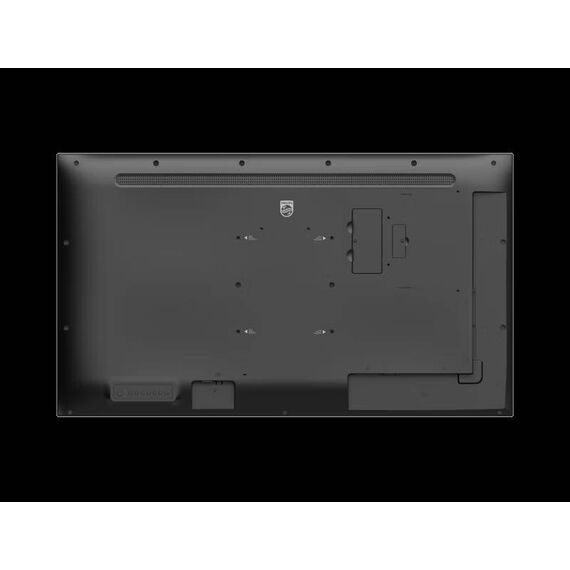 Philips 43BDL4050Q signage display, rear view with mounting pattern and control recesses