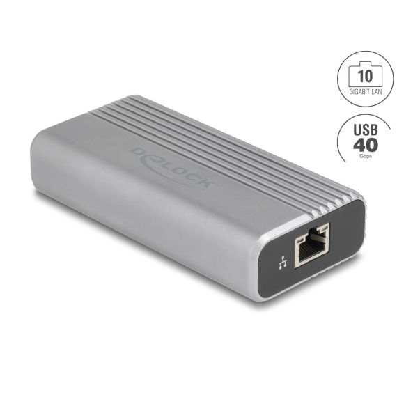 Delock 64349 USB-C 40 Gbps to 10 Gigabit RJ45 Network Adapter