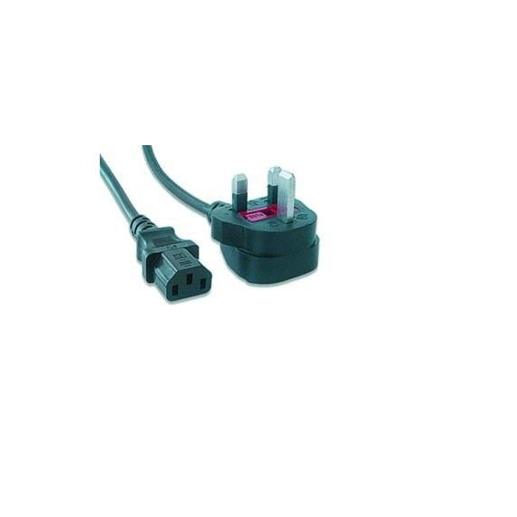 UK power cord (C13), 5 A, 6 ft