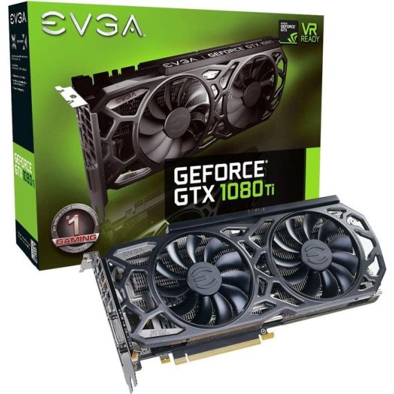 EVGA GeForce GTX 1080 Ti SC Black Edition Gaming, 11GB