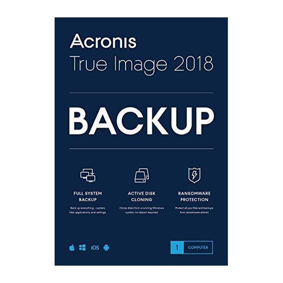 Acronis True image 2018, 1 User