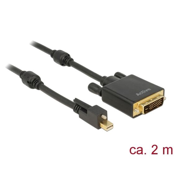 DeLOCK Display cable DVI-D (M) to Mini DisplayPort  83726