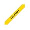 Brother TZeFX611 Black on yellow Roll | TZEFX611