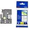 Brother TZe135 Standard adhesive white on clear | TZE135