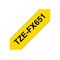 Brother TZeFX651 Black on yellow Roll | TZEFX651
