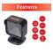 Equip USB 2D Omnidirectional Desktop Barcode Scanner, 1MP