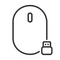 HP 1000 - Mouse - right and left-handed - wired - U | 4QM14AA#ABB