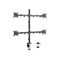 equip - Mounting kit - articulating - for 4 LCD displays | 650159