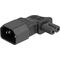 Delock - Power adapter - power IEC 60320 C7 to IEC 60320  | 80473